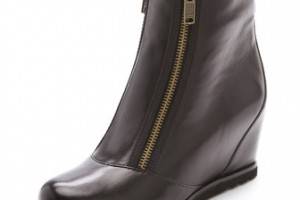 Marc by Marc Jacobs Double Zip Wedge Booties