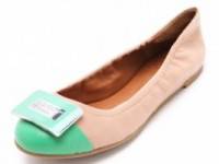 Marc by Marc Jacobs Exclusive Bicolor Logo Plaque Flats