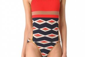 Marc by Marc Jacobs Hayley Stripe Cutout Maillot