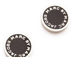 Marc by Marc Jacobs Logo Disc Stud Earrings