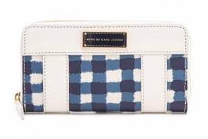 Marc by Marc Jacobs Marc'D & Check'D Printed Slim Zippy Wallet