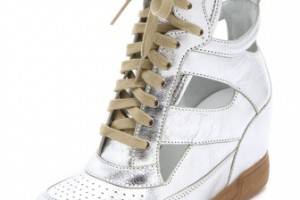 Marc by Marc Jacobs Metallic Cutout Sneaker Wedges