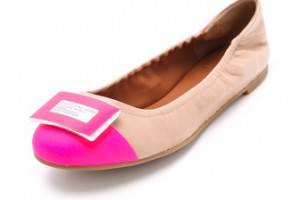 Marc by Marc Jacobs Neon Logo Plaque Flats