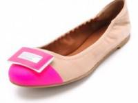 Marc by Marc Jacobs Neon Logo Plaque Flats