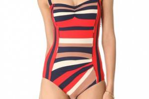 Marc by Marc Jacobs Pleated Maillot