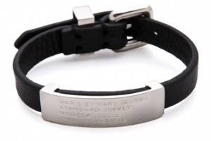 Marc by Marc Jacobs Standard Supply Leather ID Bracelet