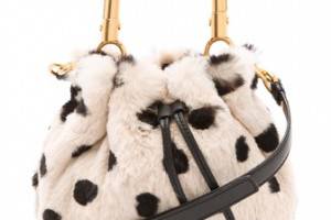 Marc by Marc Jacobs Too Hot To Handle Fur Little Drawstring Bag