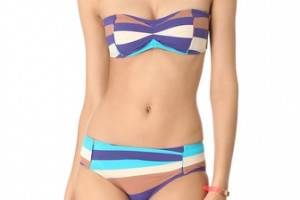 Marc by Marc Jacobs Vintage Stripe Bandeau Bikini Top