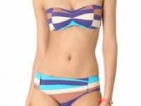 Marc by Marc Jacobs Vintage Stripe Bandeau Bikini Top