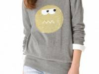 Markus Lupfer Cute Face Sequin Sweater