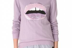 Markus Lupfer Lip Sequin Sweater