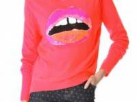 Markus Lupfer Sequin Lip Sweater