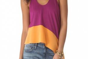 Mason by Michelle Mason Asymmetrical Tank