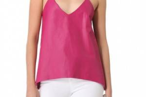 Mason by Michelle Mason Leather Camisole