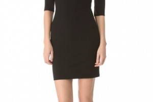 Mason by Michelle Mason Plunge Neck Dress