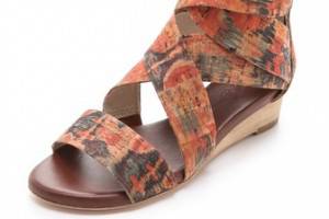 Matt Bernson Delphine Cork Wedge Sandals