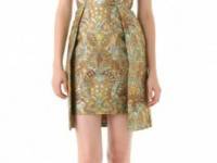 Matthew Williamson Brocade Cutout Dress