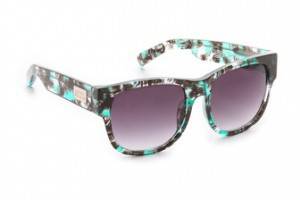 Matthew Williamson Printed Curved Square Sunglasses