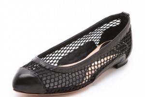 McQ - Alexander McQueen Cap Toe Mesh Flats