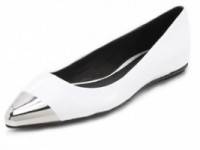 Messeca New York Jacqueline Metal Cap Toe Flats