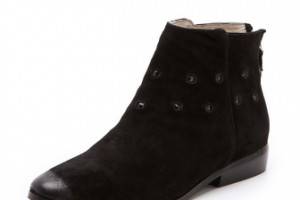 Messeca New York Studded Suede Ankle Booties