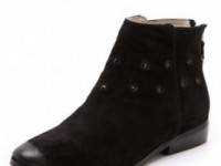 Messeca New York Studded Suede Ankle Booties