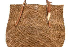 Michael Kors Collection Santorini Raffia Tote