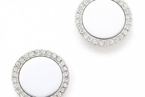 Michael Kors Pave Slice Stud Earrings