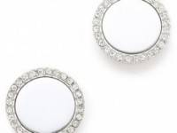 Michael Kors Pave Slice Stud Earrings