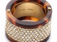 Michael Kors Pave Tortoise Barrel Ring