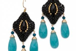 Miguel Ases Crystal & Quartz Earrings