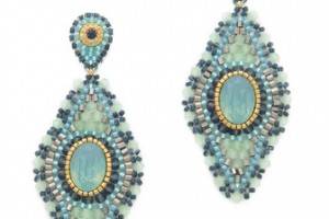 Miguel Ases Double Drop Quartz Earrings