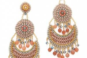 Miguel Ases Triple Tiered Earrings