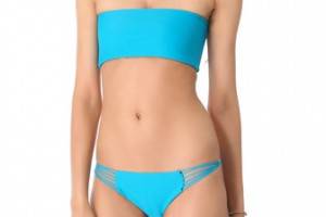 MIKOH SWIMWEAR Tropicana Bandeau Bikini Top