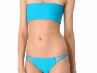 MIKOH SWIMWEAR Tropicana Bandeau Bikini Top