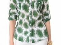 Milly Caroline Button Blouse