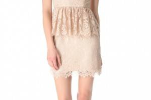 Milly Liza Peplum Lace Dress