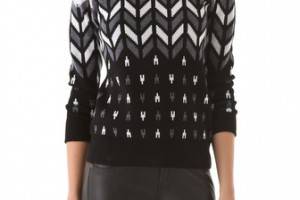 Milly Montana Intarsia Sweater