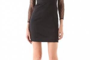 Milly Silk Mesh Dress