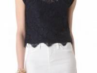Milly Walker Lace Cropped Top