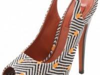 Missoni Slingback Peep Toe Sandals