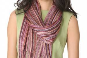 Missoni Vertical Stripe Lurex Scarf