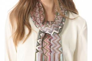 Missoni Zigzag Print Scarf