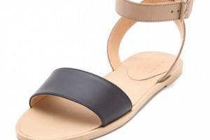 MM6 Maison Martin Margiela Contrast Band Flat Sandals