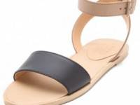 MM6 Maison Martin Margiela Contrast Band Flat Sandals