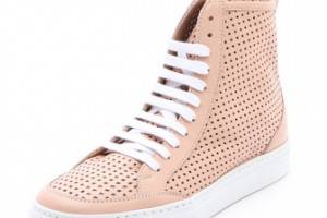 MM6 Maison Martin Margiela Perforated High Top Sneakers