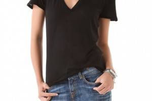 MONROW Tissue V Neck Tee