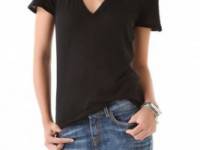 MONROW Tissue V Neck Tee