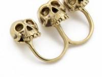 Monserat De Lucca Evolution Skull Knuckle Ring