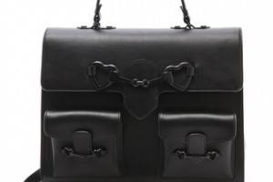 Moschino Black Satchel